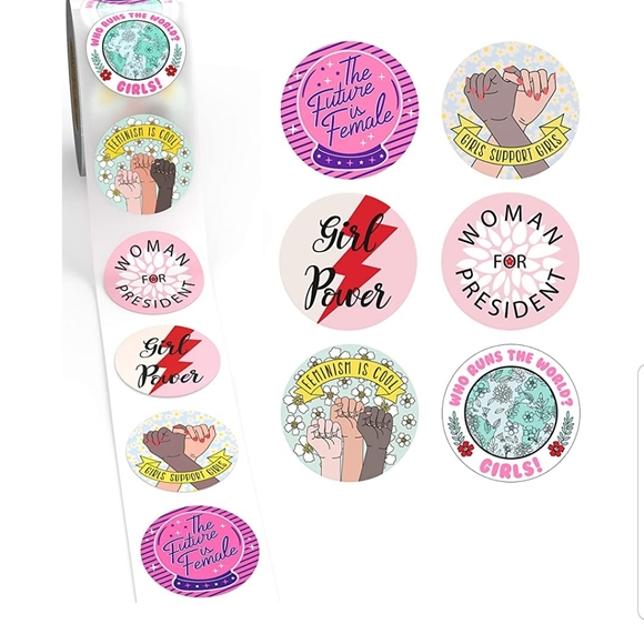 NEW! *Set of 6* girl power pro woman sticker pack - Picture 3 of 8